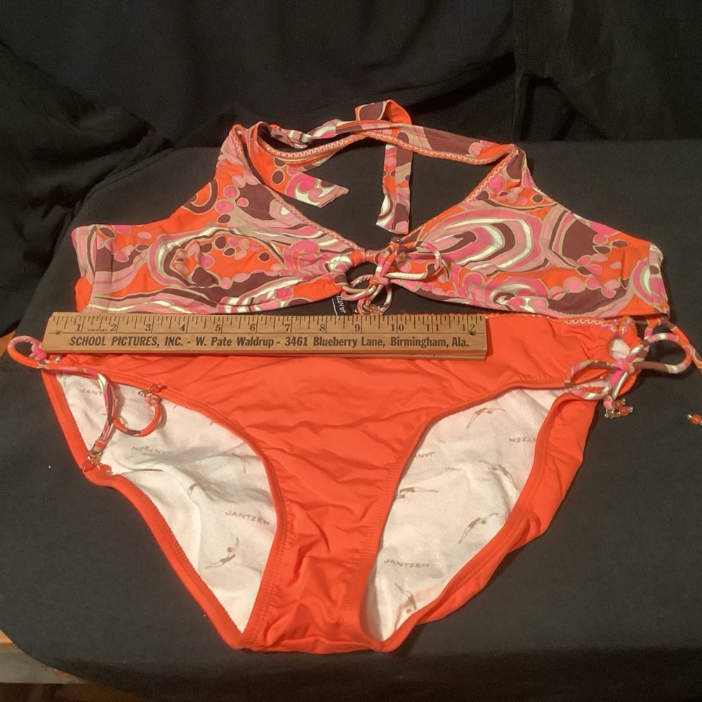 JANTZEN BIKINI BOTTOM 12 TOP 14 EUC
